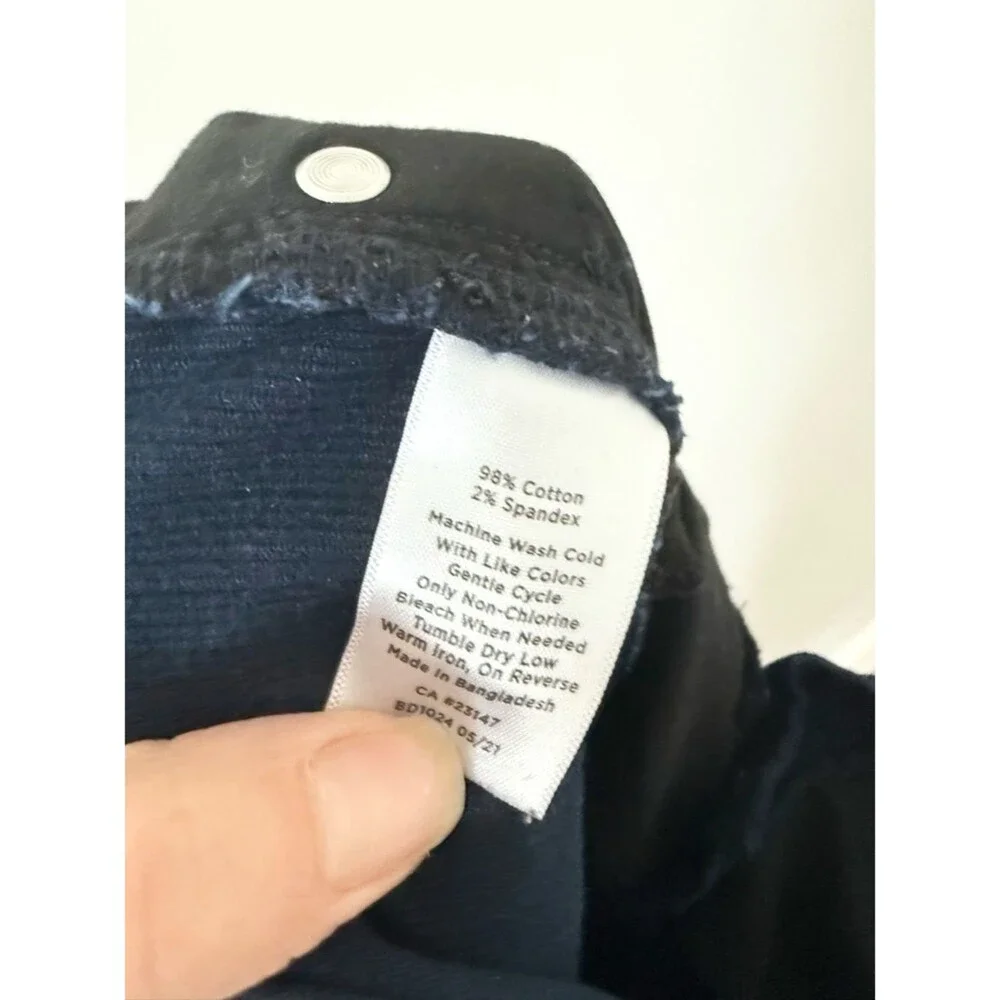 Talbots Simply Flattering Collection Navy Corduroy Pants Size 4 - Picture 6 of 6